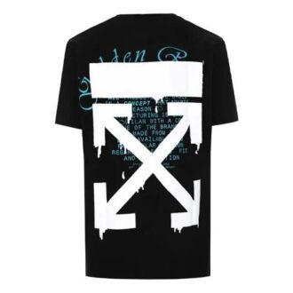 C/O Virgil Abloh Herre Svart Fibonacci Dripping Arrows Slim