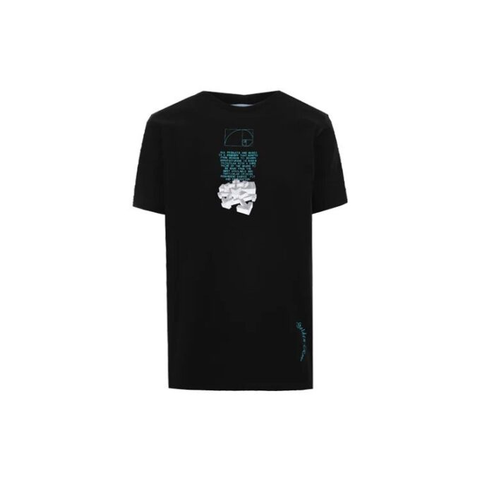 C/O Virgil Abloh Herre Svart Fibonacci Dripping Arrows Slim