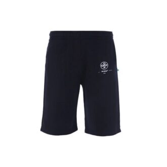 C/O Virgil Abloh Herre-sweatshorts i svart med Diag-sjablong