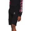 C/O Virgil Abloh Herre-sweatshorts i svart med Diag-sjablong