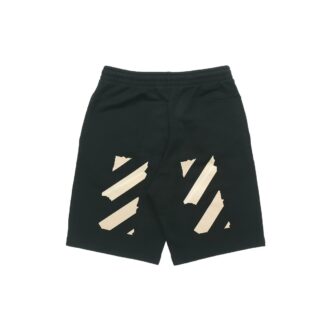 C/O Virgil Abloh Herre-sweatshorts med svart Tape Arrow
