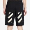 C/O Virgil Abloh Herre-sweatshorts med svart Tape Arrow