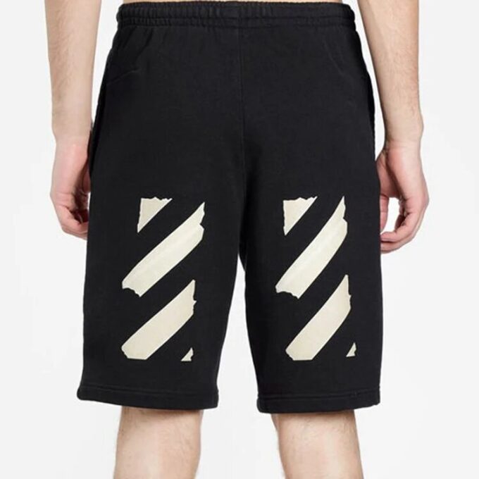 C/O Virgil Abloh Herre-sweatshorts med svart Tape Arrow