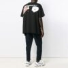 C/O Virgil Abloh Herre-T-skjorte i svart med håndtrykk
