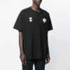 C/O Virgil Abloh Herre-T-skjorte i svart med håndtrykk