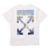 c/o virgil abloh herre-t-skjorte med fargede Arrows, korte ermer og oversize-passform