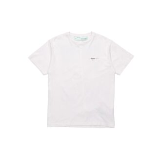 c/o virgil abloh herre-t-skjorte med fargede Arrows, korte ermer og oversize-passform