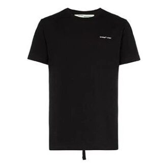 c/o virgil abloh herre-T-skjorte med kort erme, slim fit og svart logo