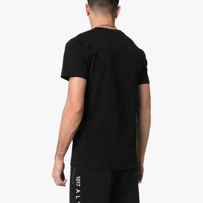 c/o virgil abloh herre-T-skjorte med kort erme, slim fit og svart logo