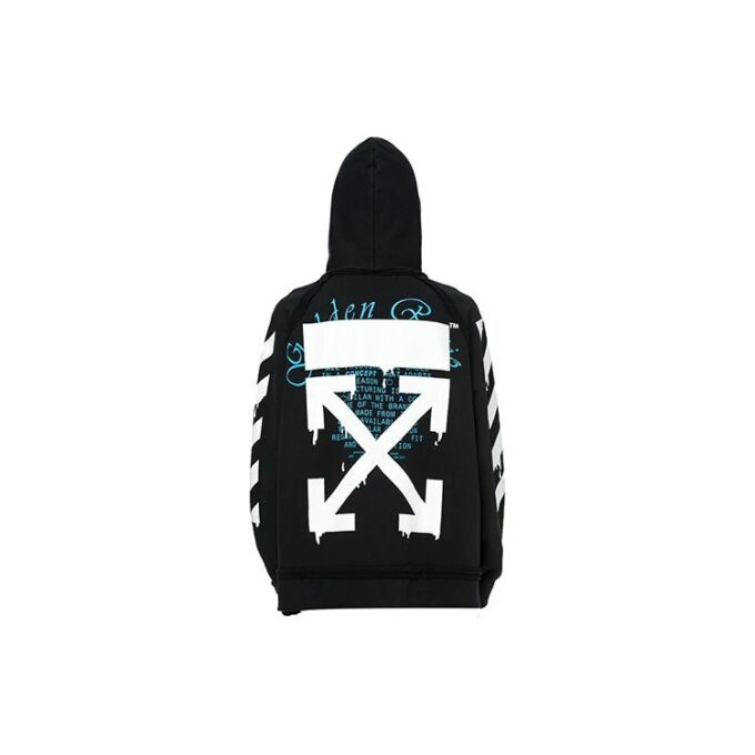 c/o virgil abloh herrejakke svart dripping Arrows incompiuto