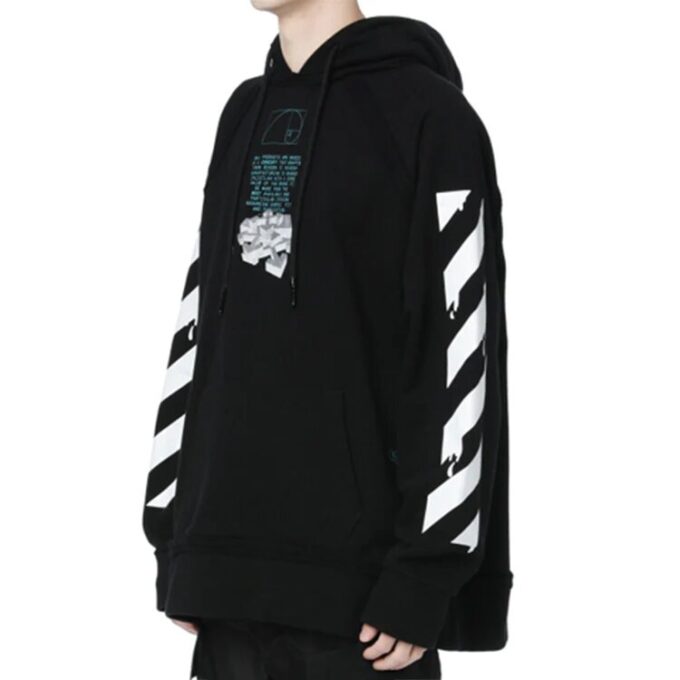 c/o virgil abloh herrejakke svart dripping Arrows incompiuto