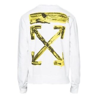 C/O Virgil Abloh Hvit akryl-genser med Arrows for menn
