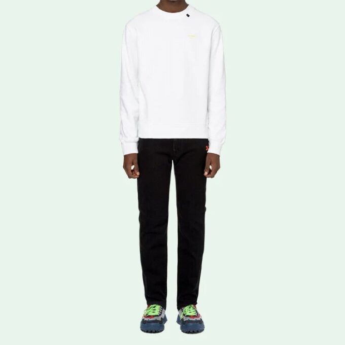 C/O Virgil Abloh Hvit akryl-genser med Arrows for menn