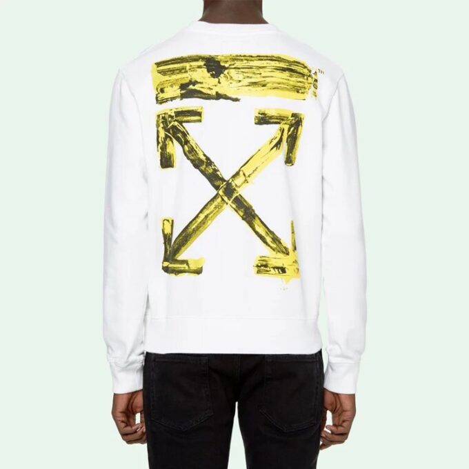 C/O Virgil Abloh Hvit akryl-genser med Arrows for menn