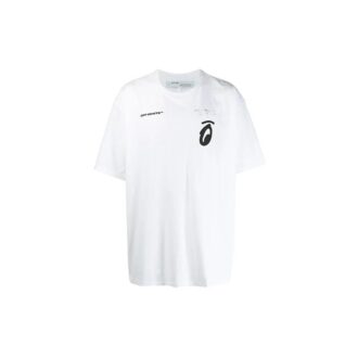 C/O Virgil Abloh Hvit T-skjorte med splittede Arrows