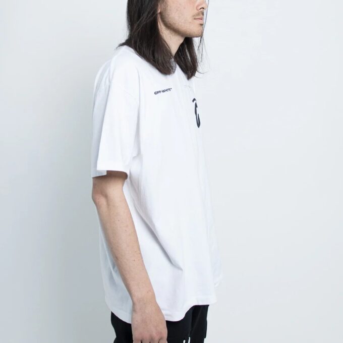 C/O Virgil Abloh Hvit T-skjorte med splittede Arrows