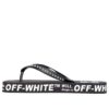 c/o virgil abloh men’ s svart-hvite industrielle flip-flops