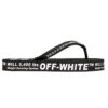 c/o virgil abloh men’ s svart-hvite industrielle flip-flops