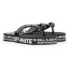c/o virgil abloh men’ s svart-hvite industrielle flip-flops