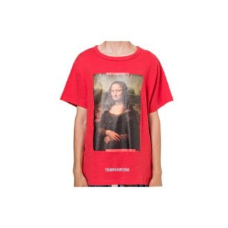 c/o VIRGIL ABLOH MONALISA SLIM FIT T-SKJORTE Mona Lisa kort ermet rød