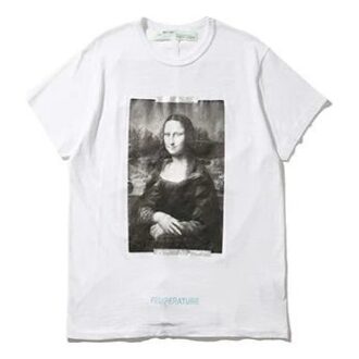 c/o VIRGIL ABLOH MONALISA SLIM FIT T-SKJORTE MONA LISA kortærmet hvit