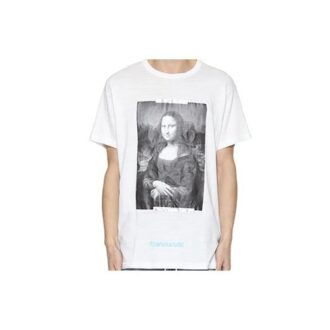 c/o VIRGIL ABLOH MONALISA SLIM FIT T-SKJORTE MONA LISA kortærmet hvit