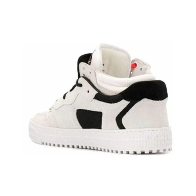 C/O Virgil Abloh Off-White og hvite Off-Court Low-Sneakers