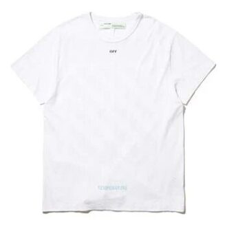C O VIRGIL ABLOH OW Blå kortærmet «Black White»