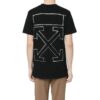 C/O VIRGIL ABLOH Short Sleeve med små mønstre, ordinær versjon, svart