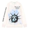 C O VIRGIL ABLOH Statue of Liberty-genser «Black White Blue»
