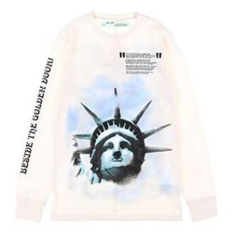C O VIRGIL ABLOH Statue of Liberty-genser «Black White Blue»