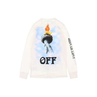 C O VIRGIL ABLOH Statue of Liberty-genser «Black White Blue»