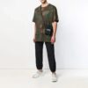 Camouflage Army Green Kortærmet Løs Shorts