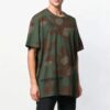 Camouflage Army Green Kortærmet Løs Shorts
