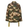 Camouflage-jakke med flere lommer, gul, cargo-stil