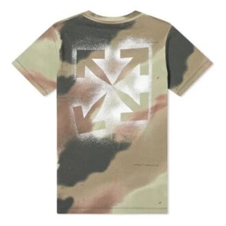 Camouflage-trykk Stencil Kort ermet Shorts