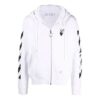 Carav Arrow Slim Zip Hoodie «Hvit/Svart»