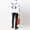 Carav Arrow Slim Zip Hoodie «Hvit/Svart»