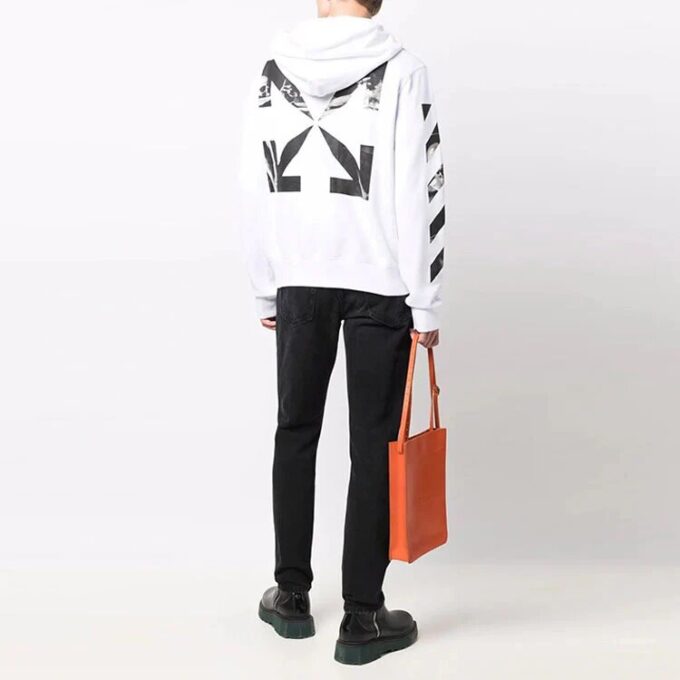 Carav Arrow Slim Zip Hoodie «Hvit/Svart»