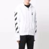 Carav Arrow Slim Zip Hoodie «Hvit/Svart»