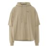 Caravaggio Arrow T-skjorte med dobbel hette «Dark Sand»