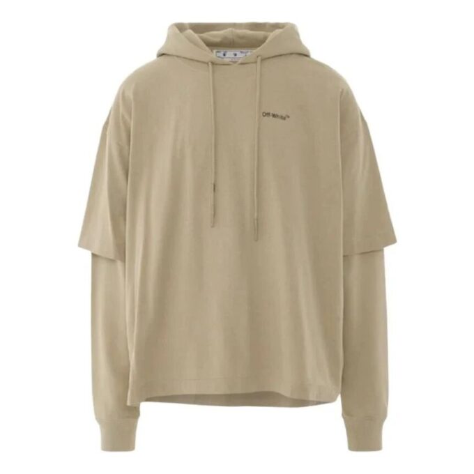 Caravaggio Arrow T-skjorte med dobbel hette «Dark Sand»