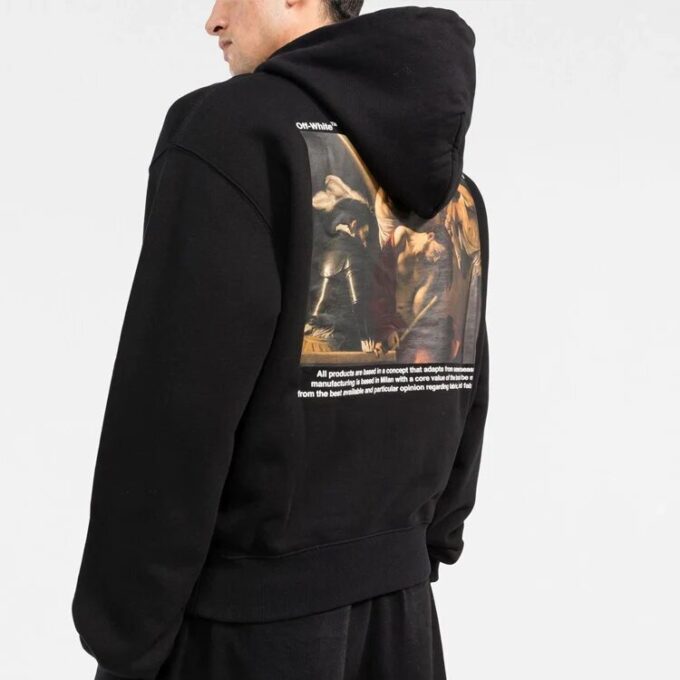 Caravaggio Crowning Over-Print-hettegenser