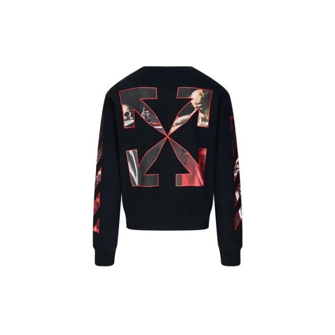 Caravaggio Slim Crewneck «Svart/Rød»