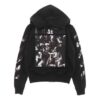 Caravaggio Square Slim Zip-hettegenser «Svart/Flerfarget»