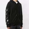 Caravaggio Square Slim Zip-hettegenser «Svart/Flerfarget»