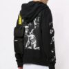 Caravaggio Square Slim Zip-hettegenser «Svart/Flerfarget»