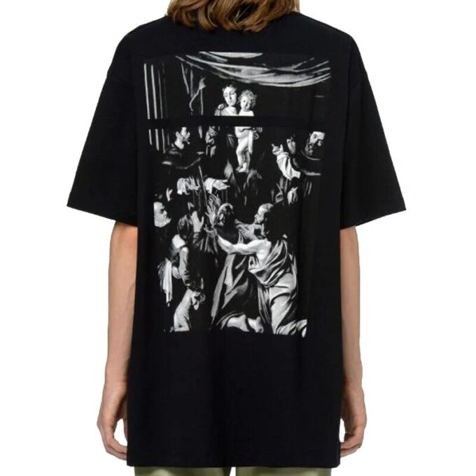 Caravaggio Square SS Over Tee «Svart Hvit»