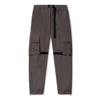 Cargo-bukser med diagonale striper i polyester «Dark Grey»