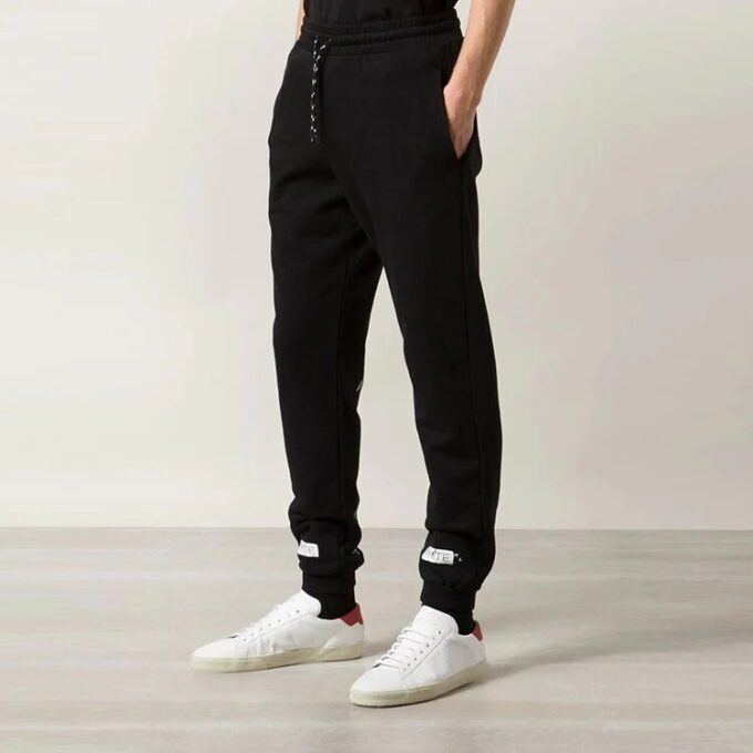 Casual lange bukser/bukser Unisex Svart
